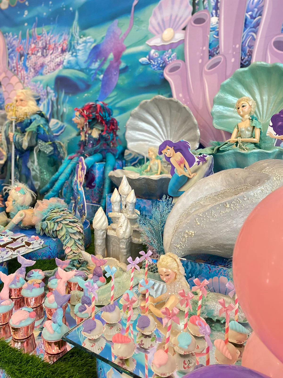 mermaid kids birthday theme