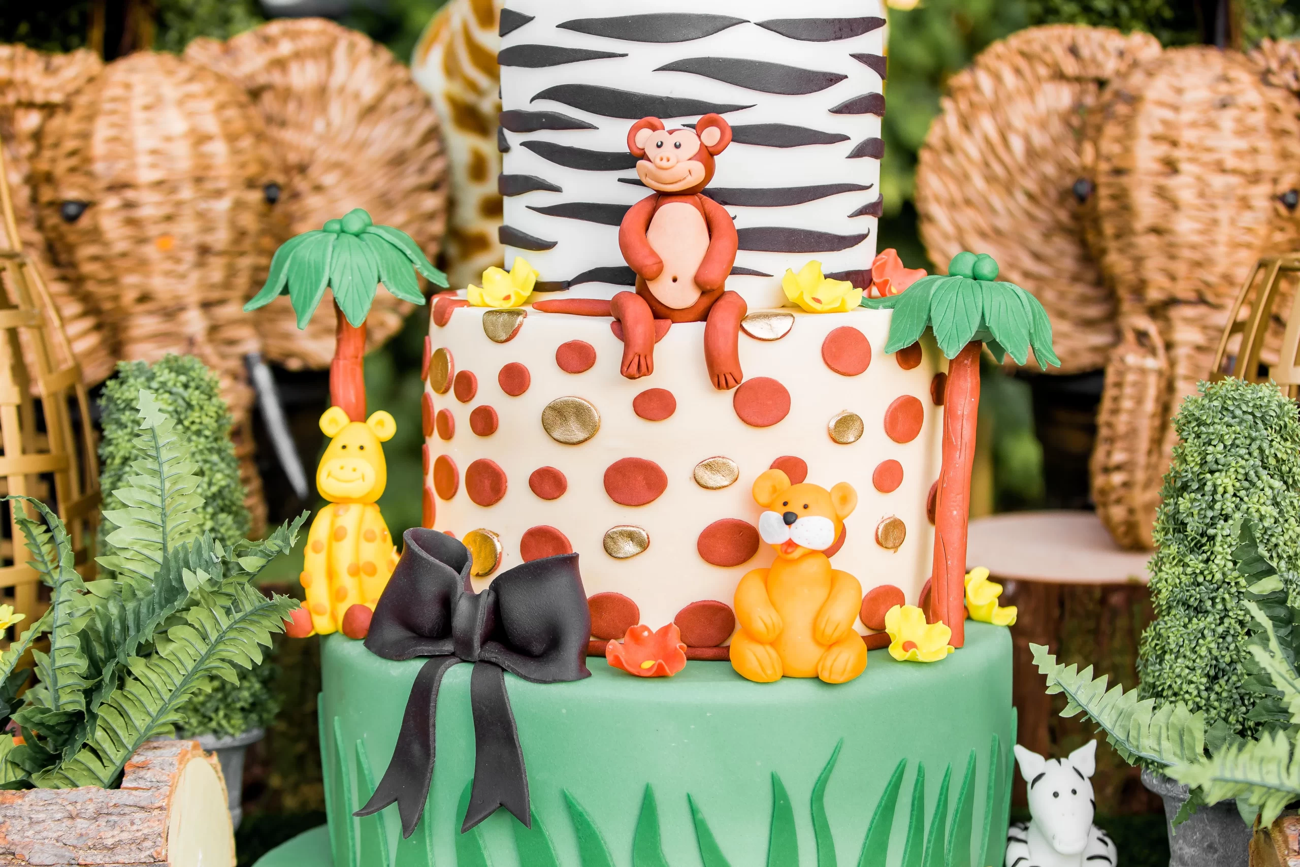 Jungle Theme Kids Birthday Cake in Lebanon